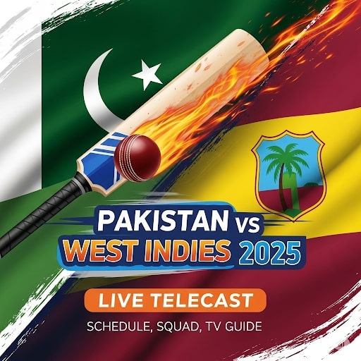 Pakistan vs West Indies 2025 Live Telecast, Schedule, Squad, TV Guide